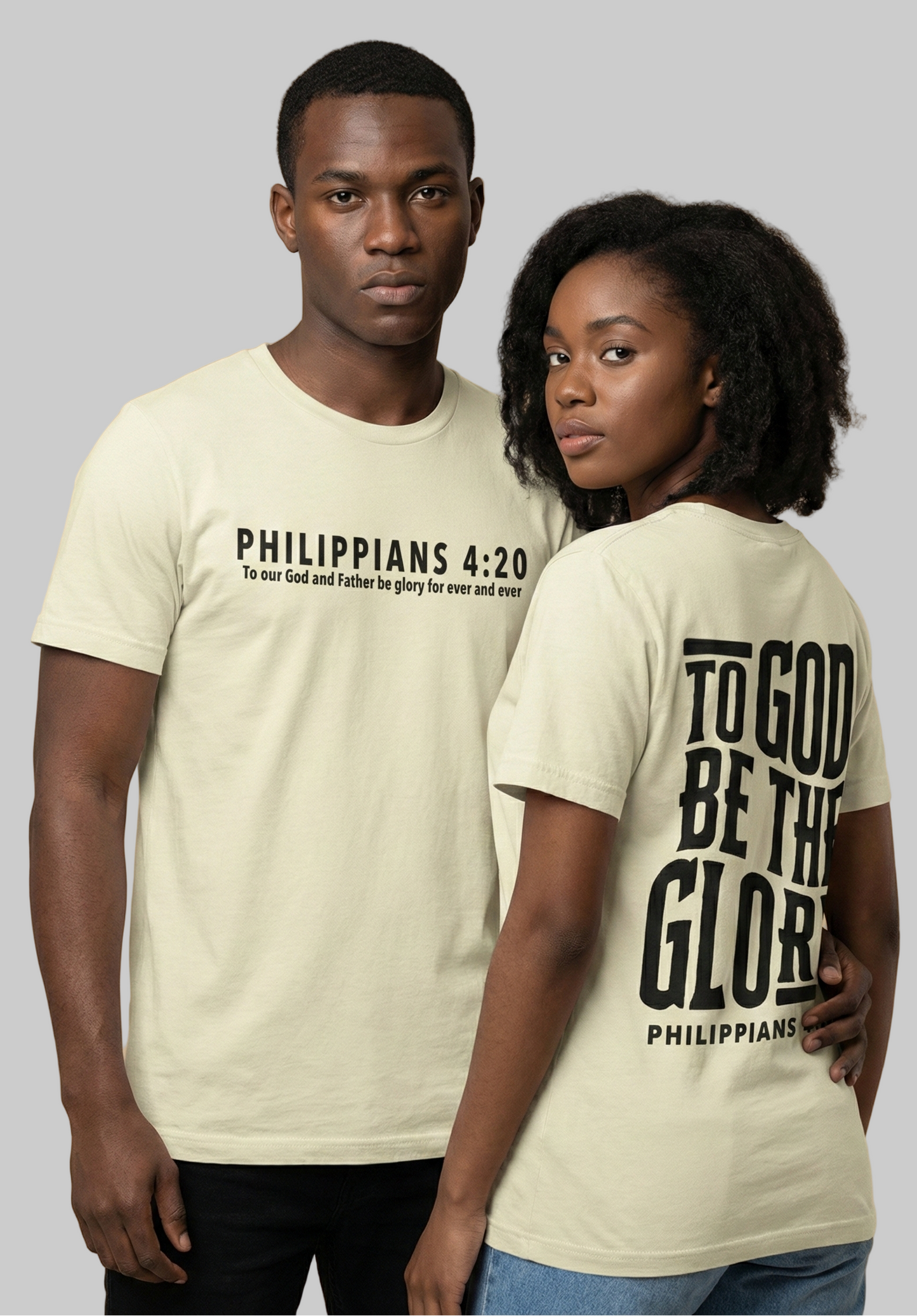 To God be the Glory Tee - creme