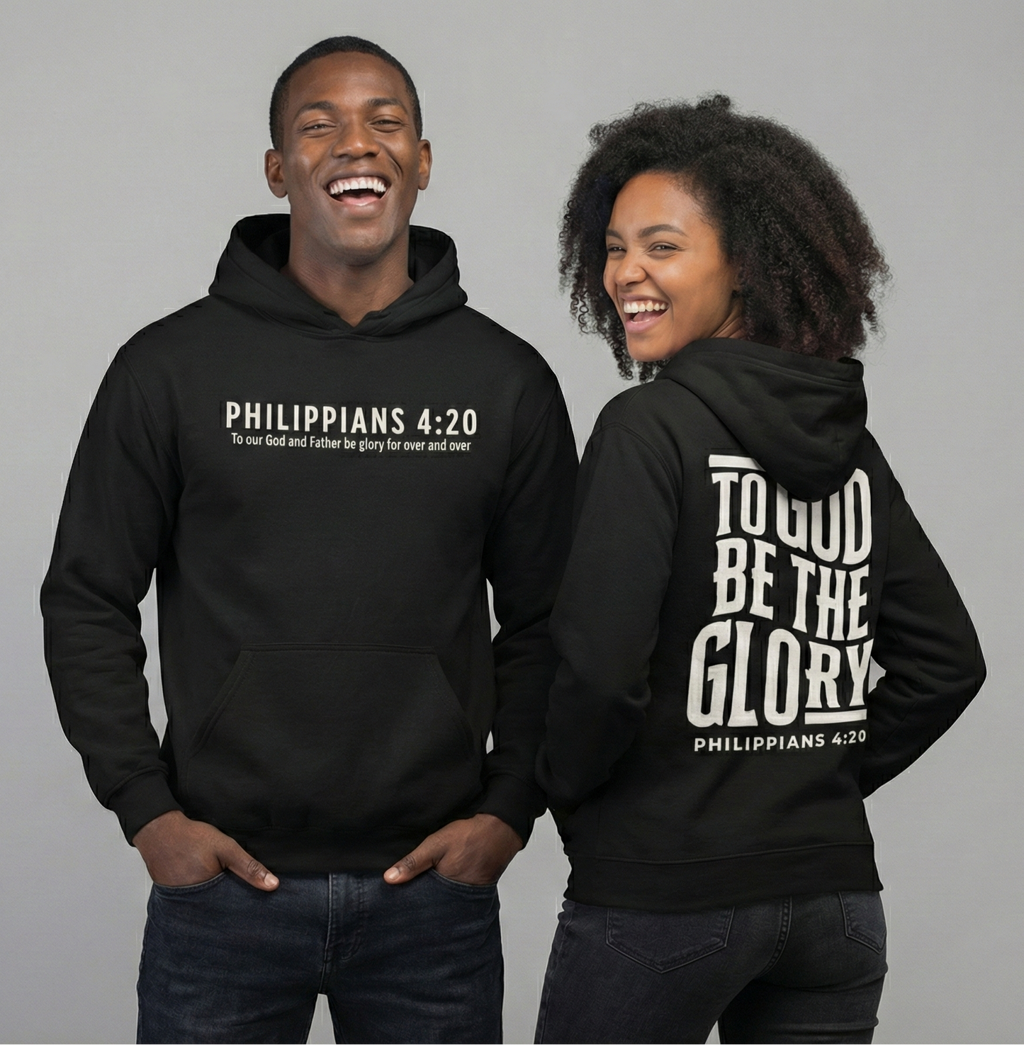 To God be the Glory Hoodie - Black