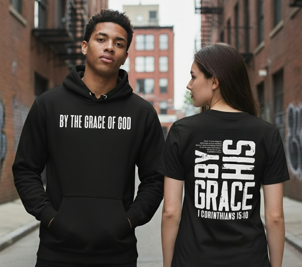 By His Grace Tee - Black