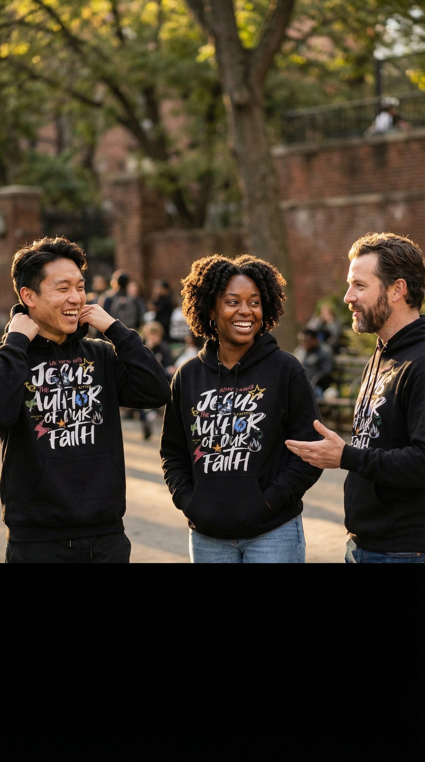 Jesus The Author Hoodie - Black