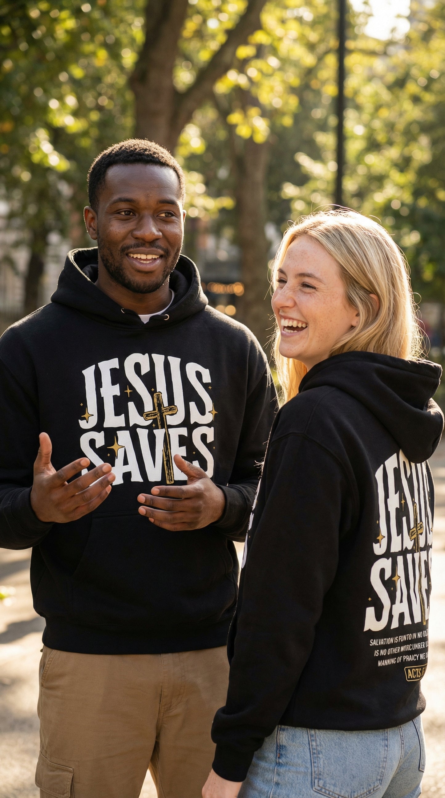 Jesus Saves Hoodie - Black