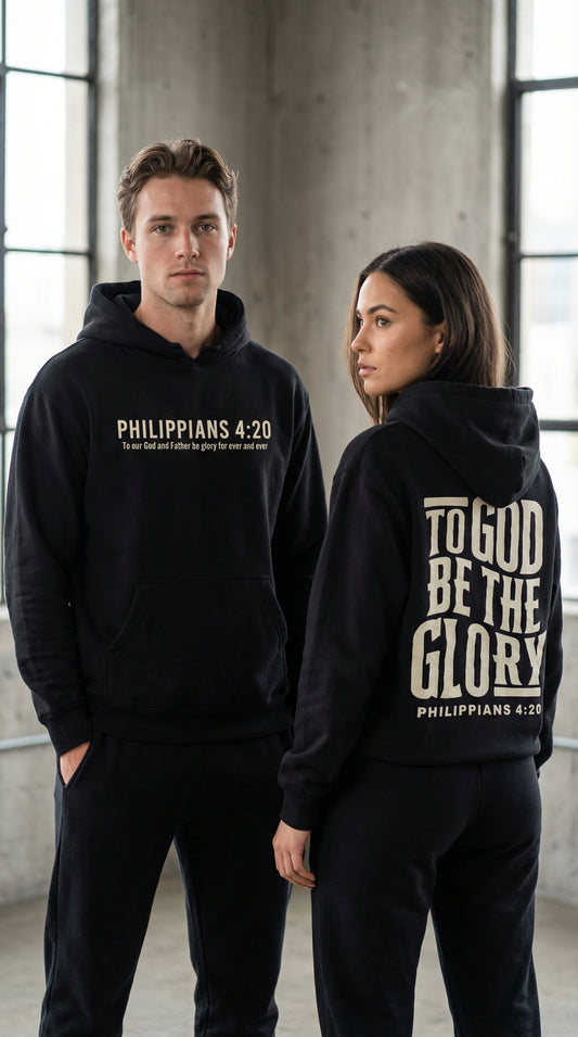 To God be the Glory Hoodie - Black