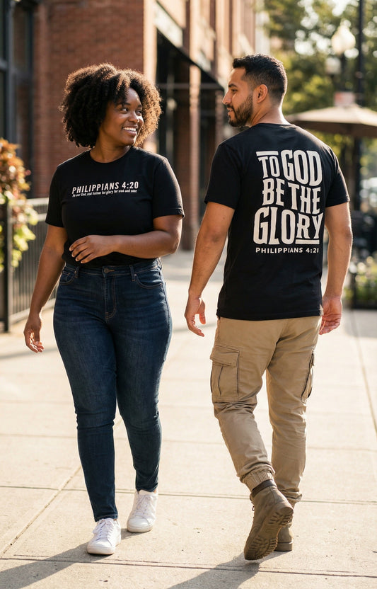 To God be the Glory Tee - Black