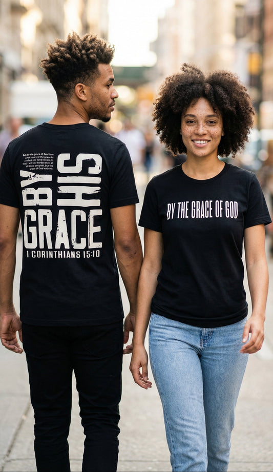 By His Grace Tee - Black