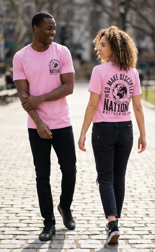 Go Make Disciples of All Nations tee - Pink