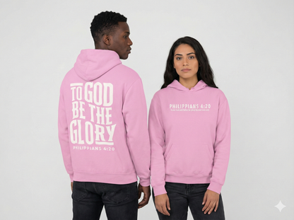 To God be the Glory Hoodie - Pink