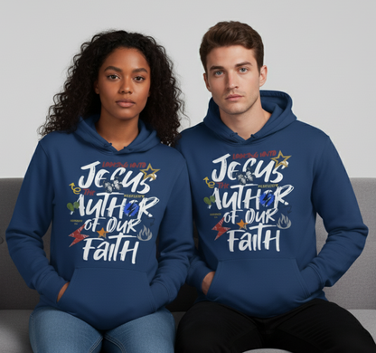 Jesus The Author Hoodie - Blue