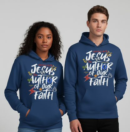 Jesus The Author Hoodie - Blue