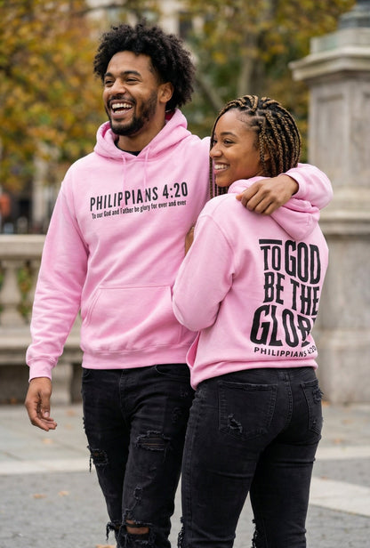 To God be the Glory Hoodie - Pink