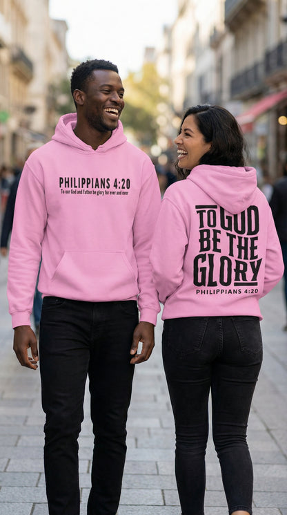 To God be the Glory Hoodie - Pink