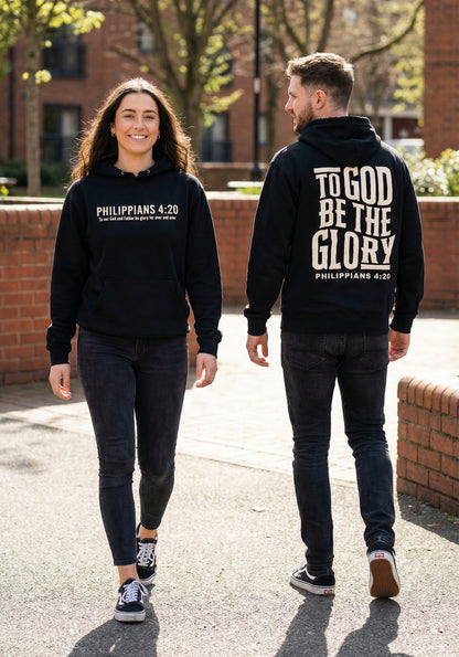 To God be the Glory Hoodie - Black