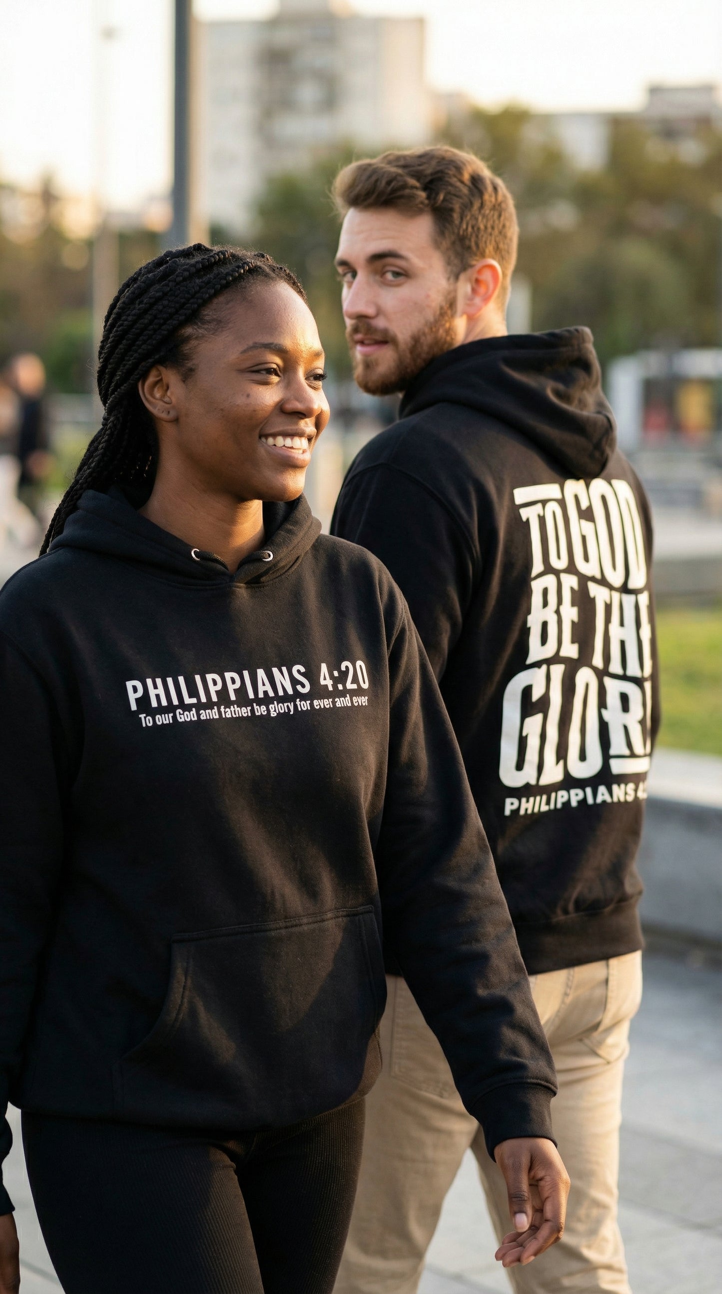 To God be the Glory Hoodie - Black