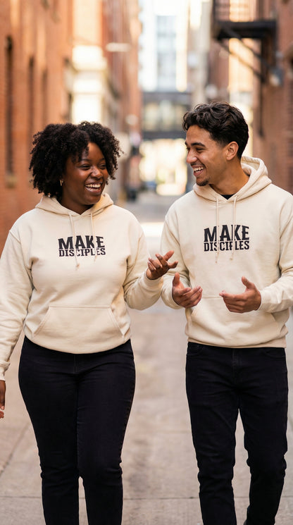 Make Disciples Hoodie - Creme