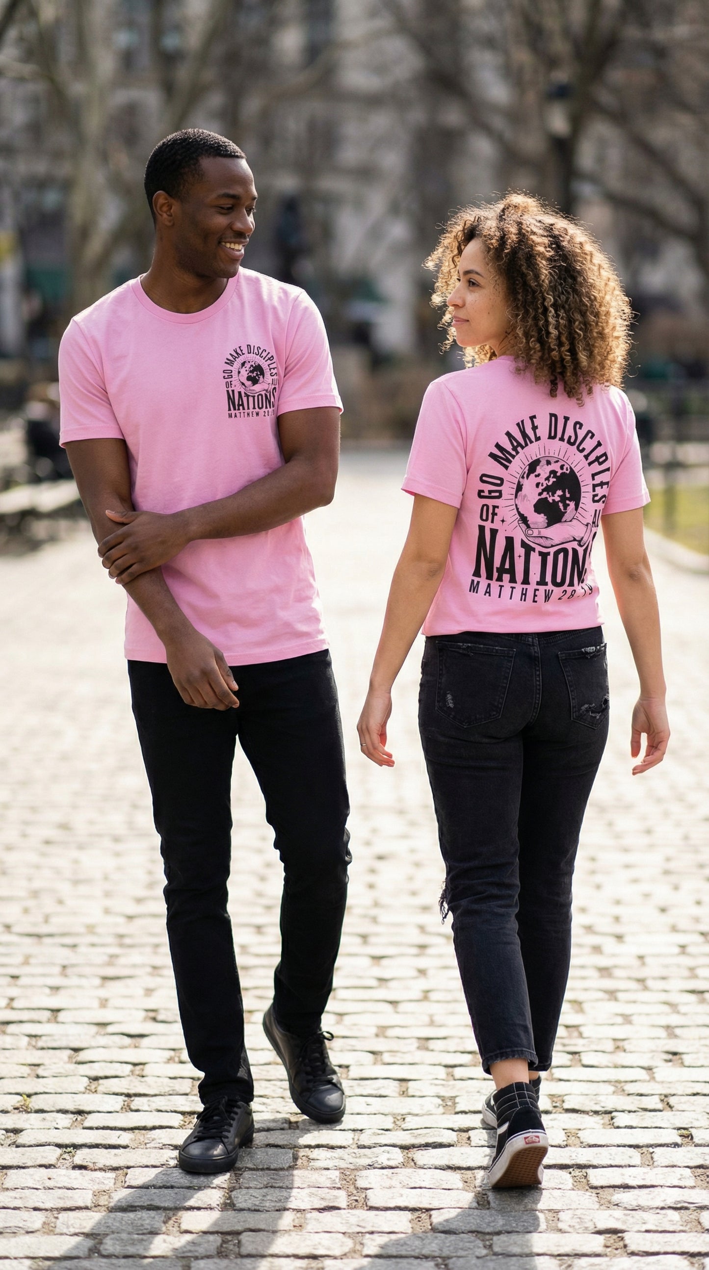 Go Make Disciples of All Nations tee - Pink