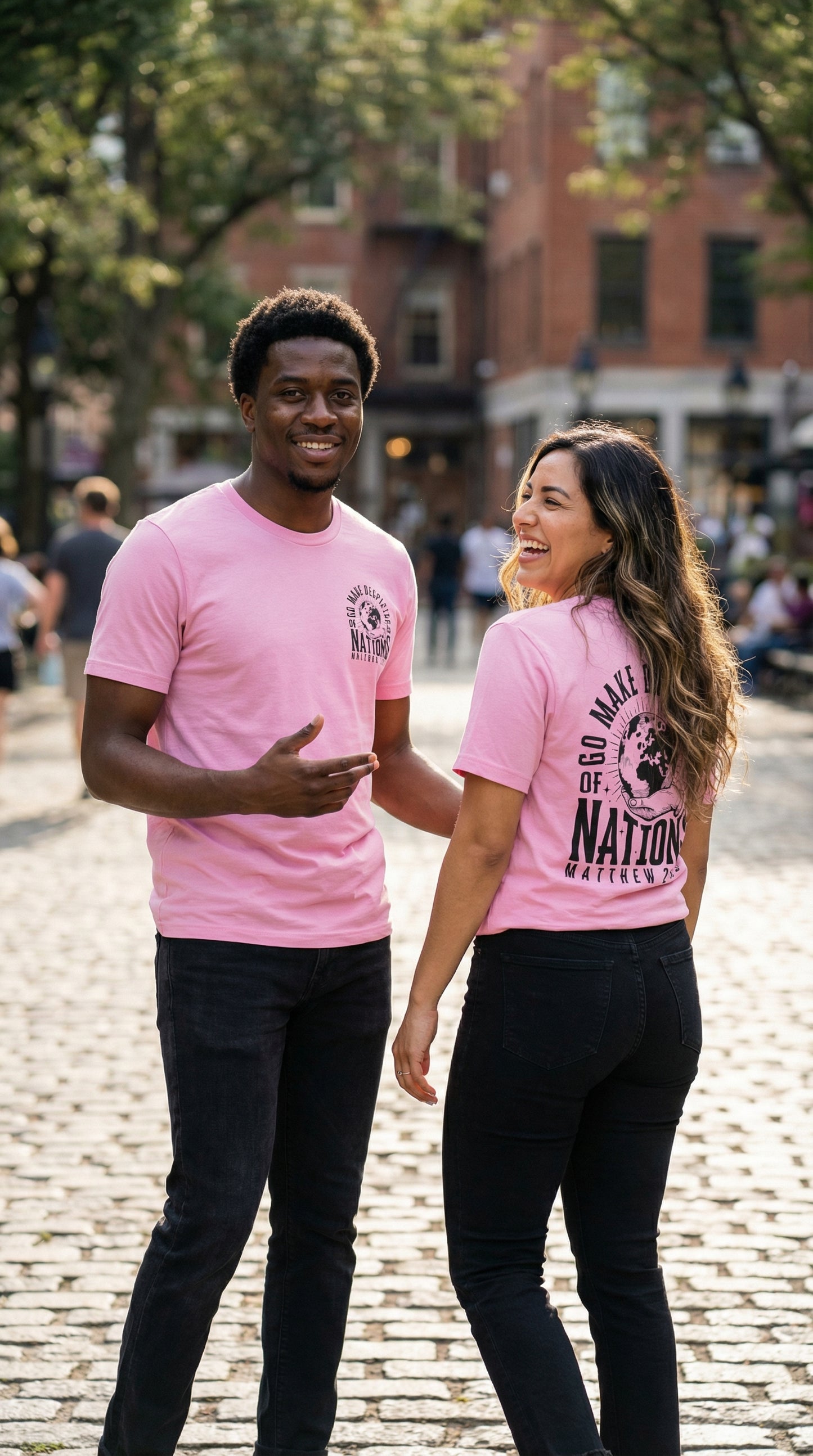 Go Make Disciples of All Nations tee - Pink