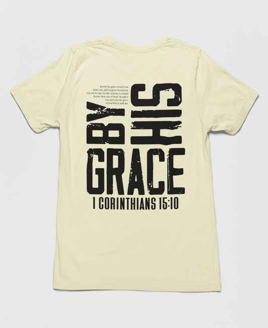 By His Grace Tee - Creme