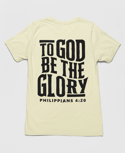 To God be the Glory Tee - creme