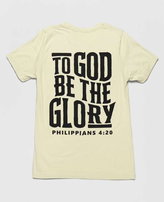 To God be the Glory Tee - creme