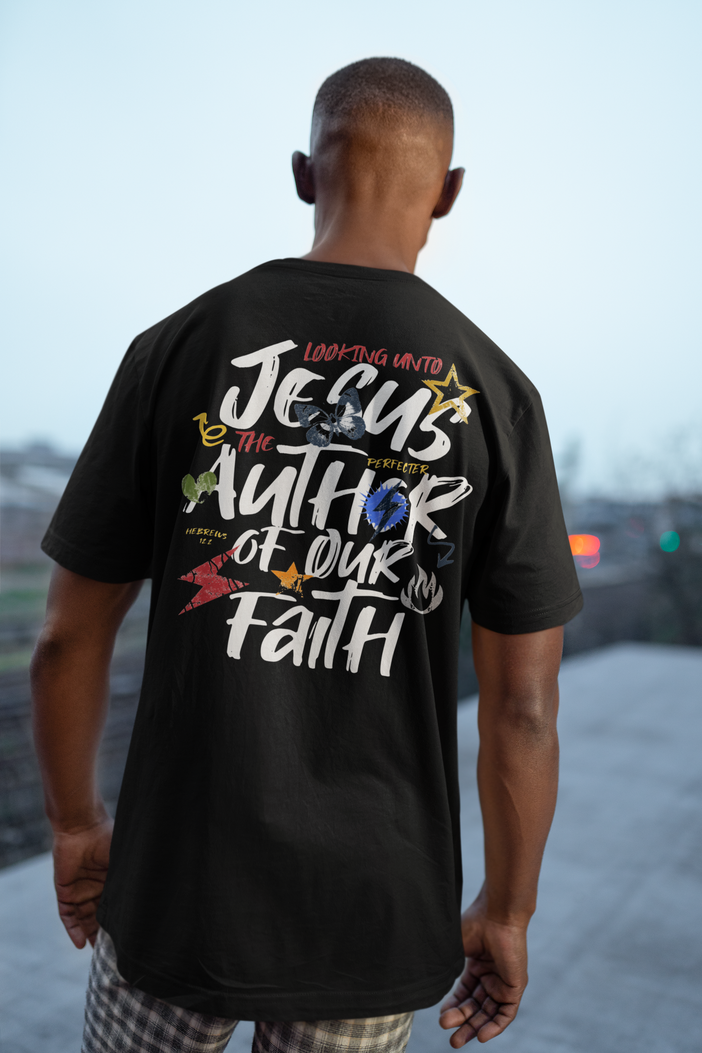Jesus The Author Tee - Black