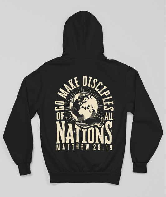 Go Make Disciples of All Nations Hoodie - Black