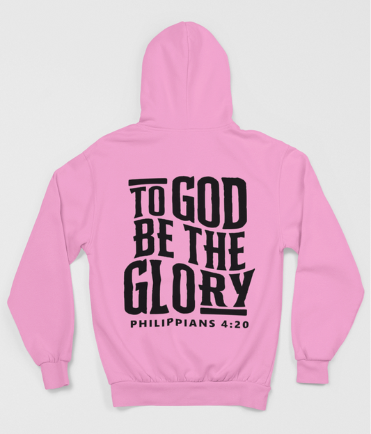 To God be the Glory Hoodie - Pink