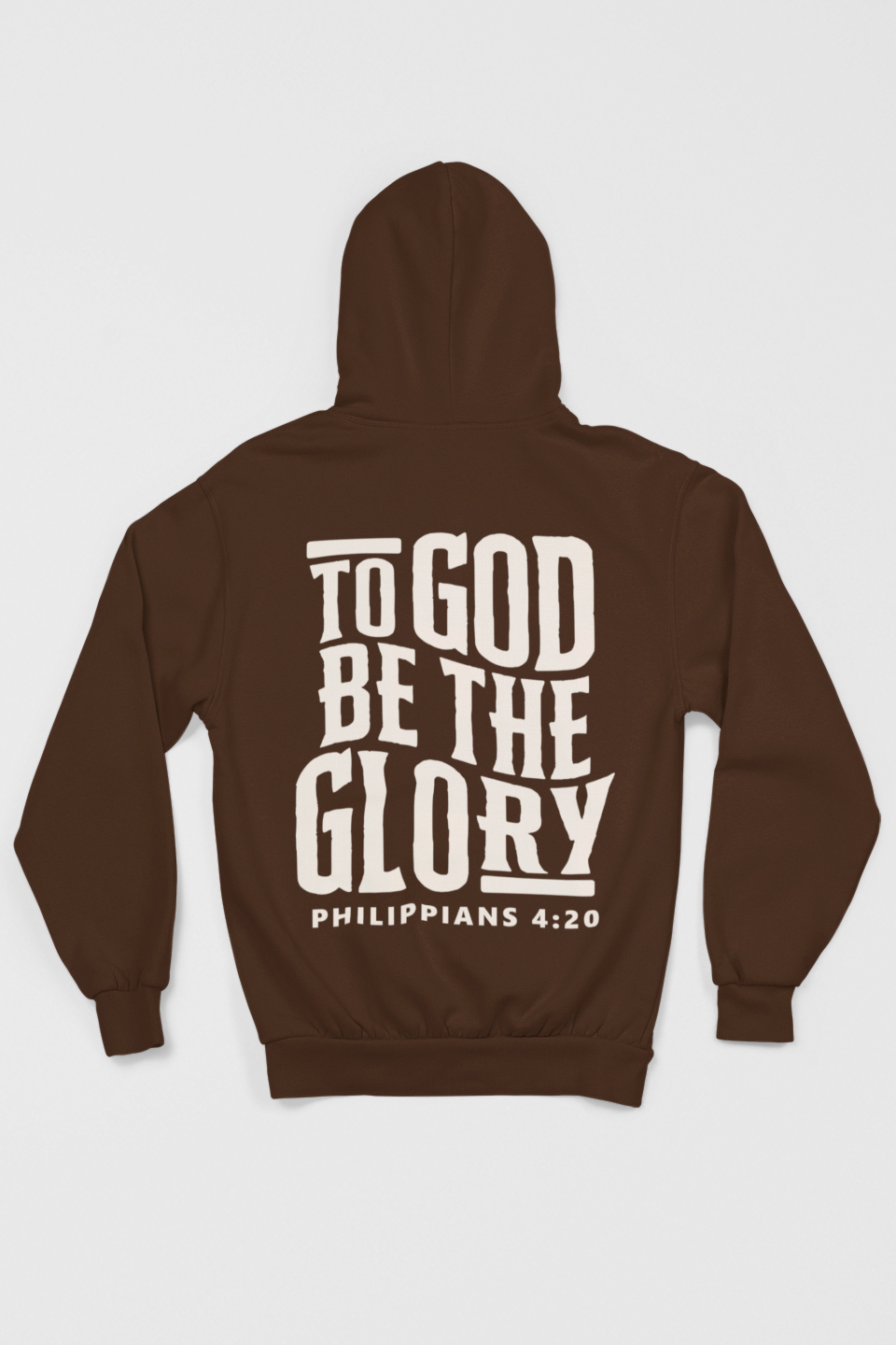 To God be the Glory Hoodie - Brown