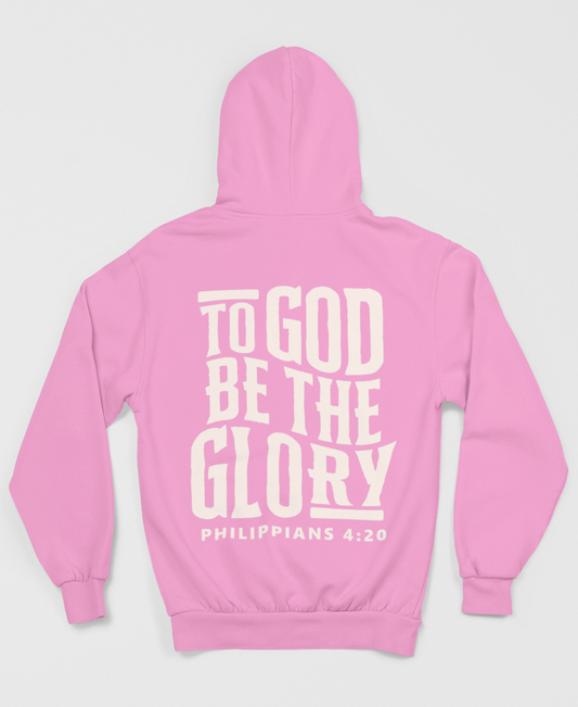 To God be the Glory Hoodie - Pink