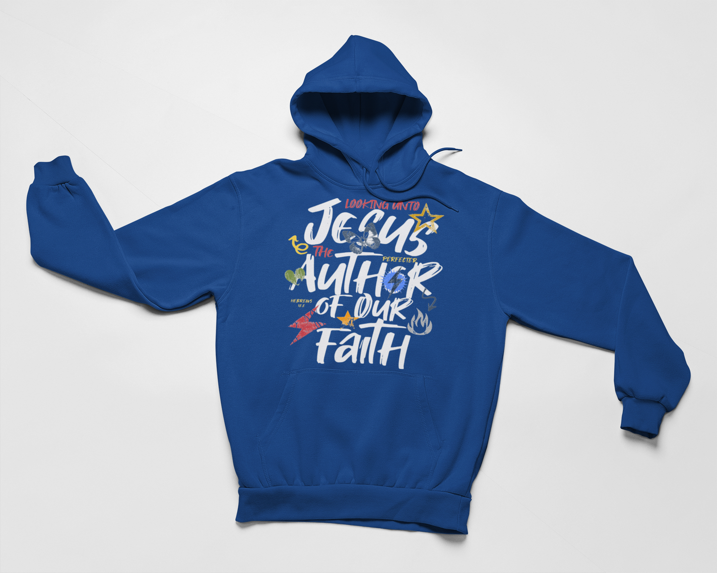 Jesus The Author Hoodie - Blue