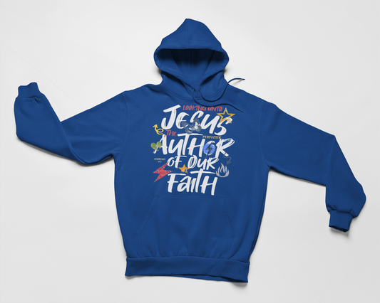 Jesus The Author Hoodie - Blue