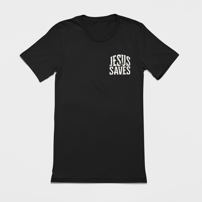 Jesus Saves Tee - Black