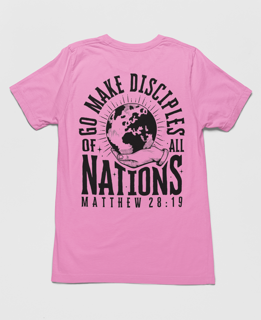 Go Make Disciples of All Nations tee - Pink