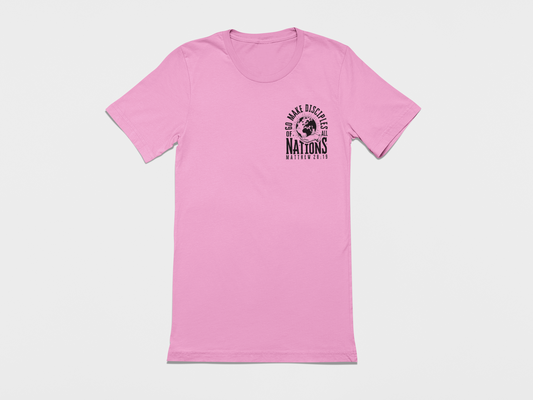 Go Make Disciples of All Nations tee - Pink
